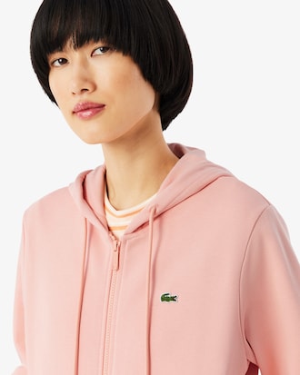 Fleece-Hoodie mit Rei&szlig;verschluss