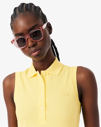 &Auml;rmelloses, dehnbares Slim Fit-Polohemd L.12.D