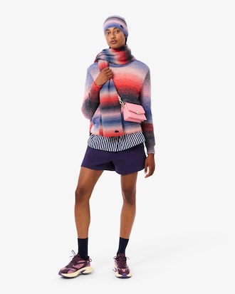 Schal mit Ombré-Effekt aus Wollmischgewebe