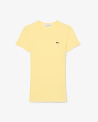 Slim Fit-T-Shirt aus gerippter Baumwolle