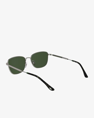 Rechteckige Sonnenbrille aus Metall mit Monogramm