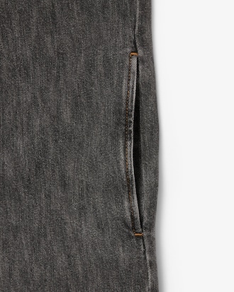 Denim-Kleid mit kurzen &Auml;rmeln