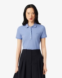 Slim Fit Damen LACOSTE Poloshirt aus Stretch-Baumwoll-Piqué
