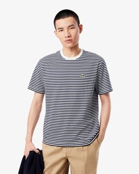 T-Shirt aus schwerer Baumwolle mit Streifen