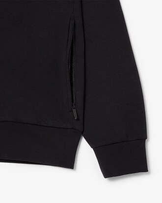 Sweatshirt aus Fleece mit hohem Kragen und Reißverschluss