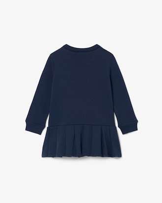 Kleid aus Fleece mit langen &Auml;rmeln