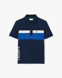 Polohemd aus Piqué mit Colorblock-Design