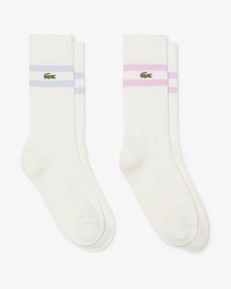 Socken aus gerippter Baumwolle