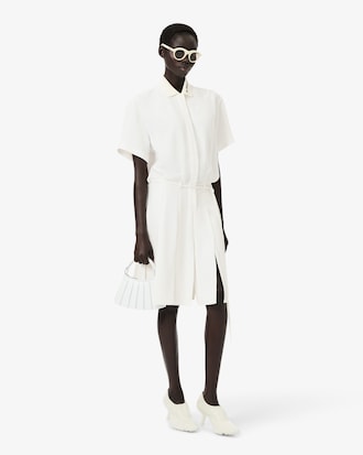 Polokleid Runway mit Stickdetails und Faltenrock