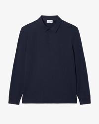Regular Fit Commuter-Polohemd mit langen &Auml;rmeln