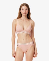 Triangle-Bralette aus Baumwoll-Rippstrick