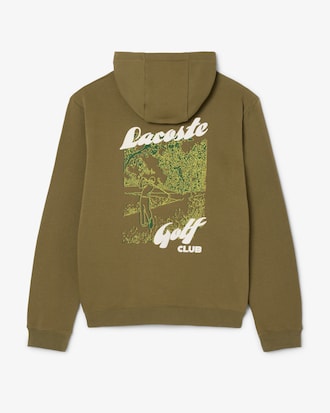 Golf-Hoodie aus Fleece mit Print