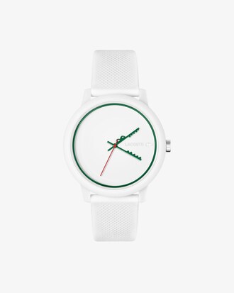 LACOSTE 12.12 Dreizeigeruhr aus Silikon mit Krokodil