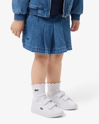 Faltenskort aus Denim