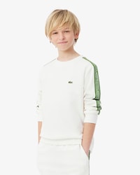 Sweatshirt aus Baumwolle mit Logostreifen