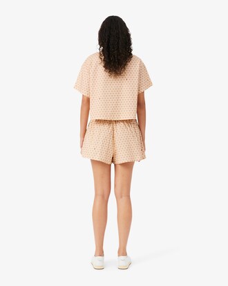 &Uuml;bergro&szlig;e Bermudashorts mit Print