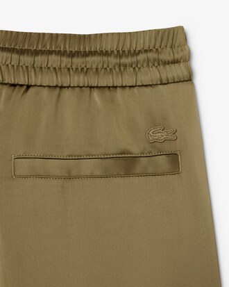 Übergroße Jogginghose aus Satin
