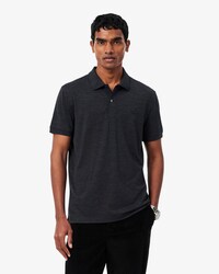 Regular Fit-Polohemd aus Jersey-Wollmischgewebe