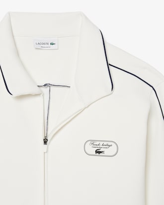 Sweatshirt Tennis Heritage mit Badge und Rei&szlig;verschluss