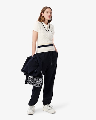 Slim Fit-Polohemd L.12.D aus gerippter Baumwolle