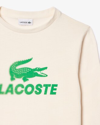 T-Shirt aus Baumwolle mit Krokodil-Print