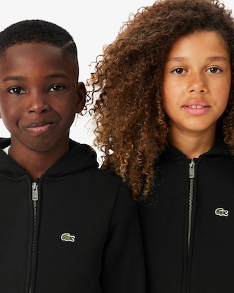 Unisex Hoodie aus Fleece mit Rei&szlig;verschluss