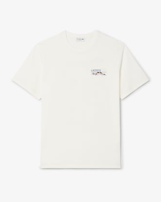 T-Shirt aus Jersey mit mehreren Prints