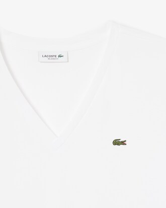 Relaxed Fit-T-Shirt aus weicher Baumwolle mit V-Ausschnitt
