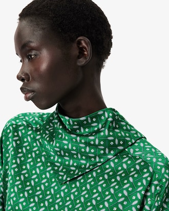 Übergroßes Hemd Runway mit Print