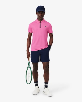 Tennis-Polohemd aus Stretch-Jacquard mit Ultra-Dry-Technologie