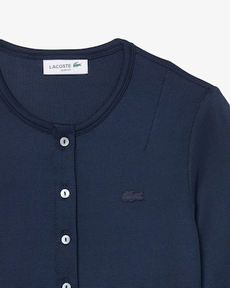 Gl&auml;nzendes Slim Fit-T-Shirt aus Piqu&eacute;