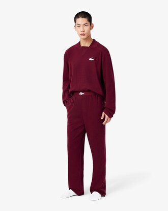 Loungewear-T-Shirt aus Baumwolle mit Waffelstruktur