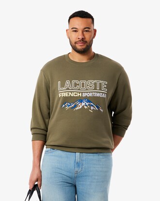Sweatshirt aus Fleece mit Stickmotiv