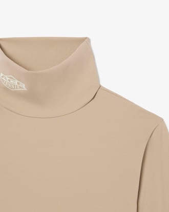 Lacoste x Wang Yibo Stretch-T-Shirt mit hohem Kragen