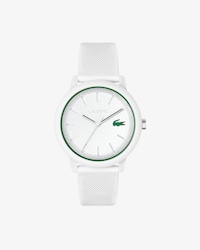 LACOSTE 12.12 Herrenuhr mit weißem Silikonband