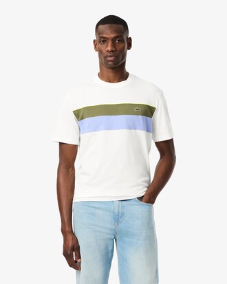 T-Shirt aus Jersey mit Colorblock-Design