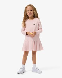 Kleid aus Fleece mit langen Ärmeln