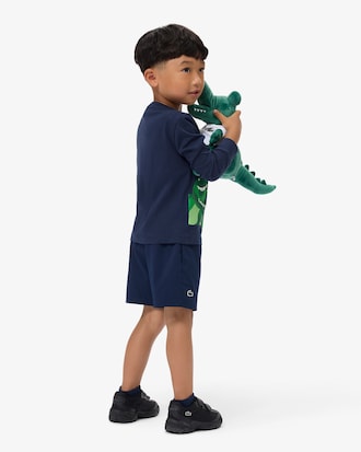 Sportshorts aus Diamant-Taft