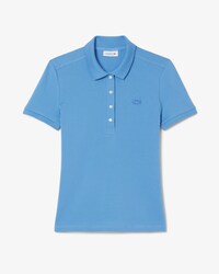 Slim Fit Damen LACOSTE Poloshirt aus Stretch-Baumwoll-Piqu&eacute;