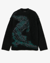 Pullover Runway aus Jacquard mit Krokodil