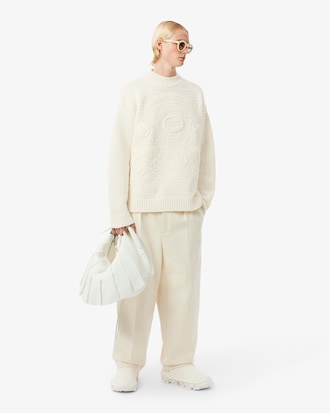 Pullover Runway aus Wolle mit gesticktem Badge