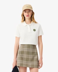 Regular Fit-Polohemd aus Mini-Piqué mit Badge