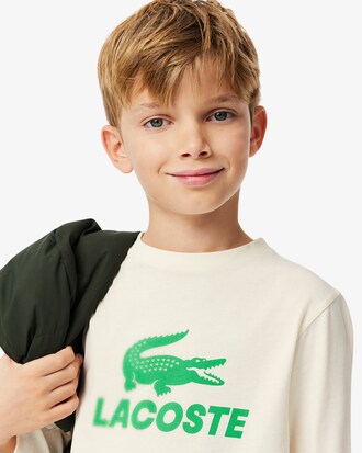 T-Shirt aus Baumwolle mit Krokodil-Print