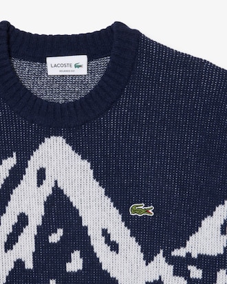 Pullover Archive Edition aus Jacquard mit hohem Kragen