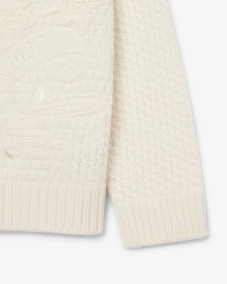 Pullover Runway aus Wolle mit gesticktem Badge