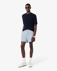 Straight Fit-Bermudashorts aus Stretchmaterial