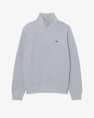 Sweatshirt aus Interlock mit hohem Kragen und Rei&szlig;verschluss