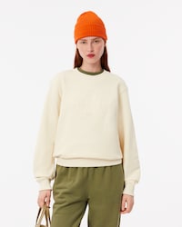 Sweatshirt aus Fleece mit Stickerei