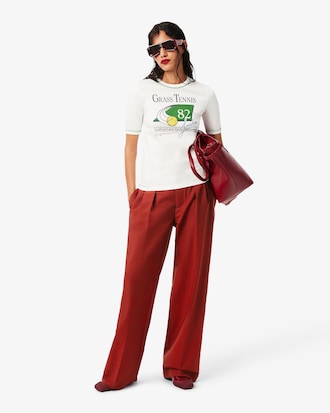 Runway T-Shirt mit Tennis-Druck