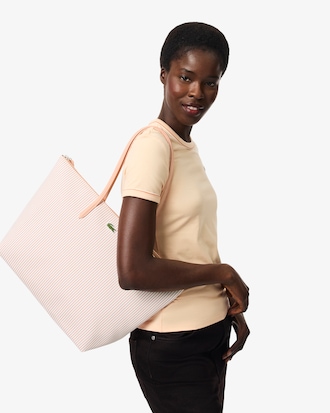 Gro&szlig;e Tote L.12.12 Concept mit Streifen